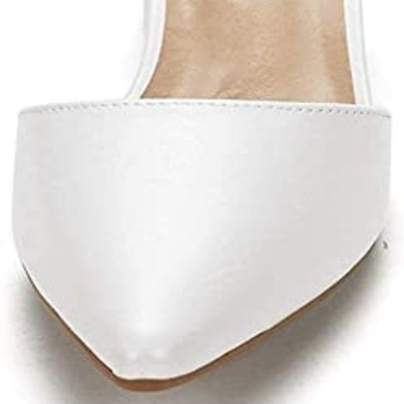 DREAM PAIRS ANNEE Pointed Toe Low Chunky Heels Pump Shoes - Picture 3 of 11